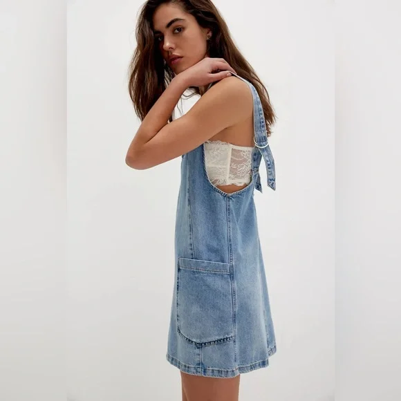 FREE PEOPLE WE THE FREE HIGH ROLLER SKIRTALL DRESS ✨ - Picture 3 of 6